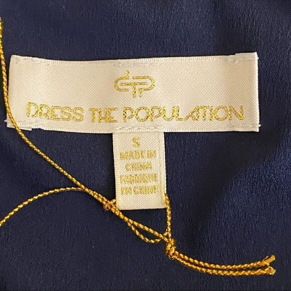 Dress The Population Jordan Ruched Side Slit Gown NWOT - Picture 5 of 9